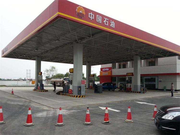 阜阳加油站钢结构网架案例20