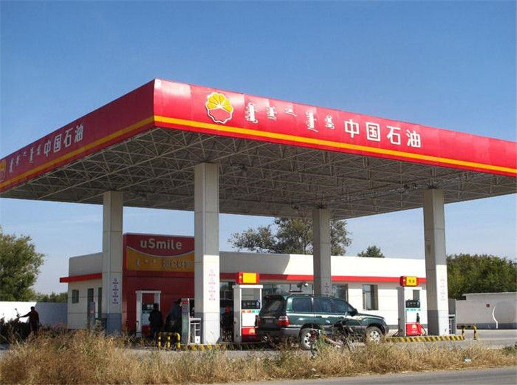 阜阳加油站钢结构网架案例1